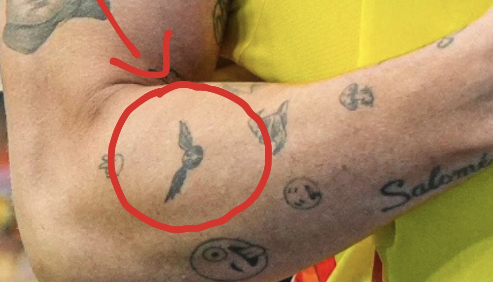 James Rodriguez Fan Tattoo Harry Potter Golden Snitch