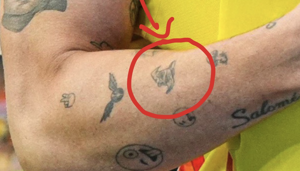 James Rodriguez Fan Tattoo Harry Potter Sorting Hat